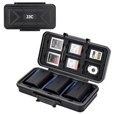 Multi-Function Camera Battery Memory Card Storage Case for 6 SD Card,6 CFexpr