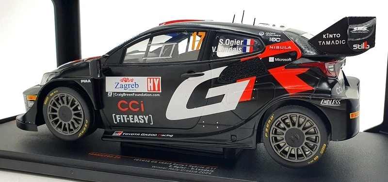 Ixo escala 1/18 18RMC202.22 Toyota GR Yaris Rally1 híbrido #17 1ª Croacia 24 Foto 2 de 4