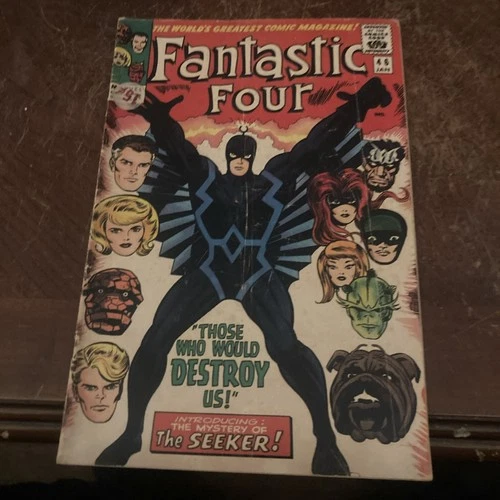 Fantastic Four 46 Vintage Silver Age Marvel Comics 1966 Black Bolt