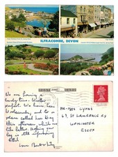 Postkarte - Ilfracombe Devon Multi-View Hafen...