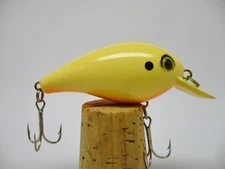 Vintage Fishing Lure Scarce Bill Lewis Little L Crankbait Bone Orange Belly