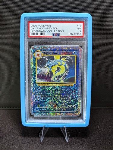 2002 POKEMON LEGENDARY COLLECTION #12 GYARADOS-REVERSE FOIL PSA 7