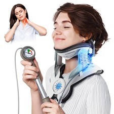 Cervical Traction Device with Air Collar: Inflatable Neck Stretcher for Pain ...