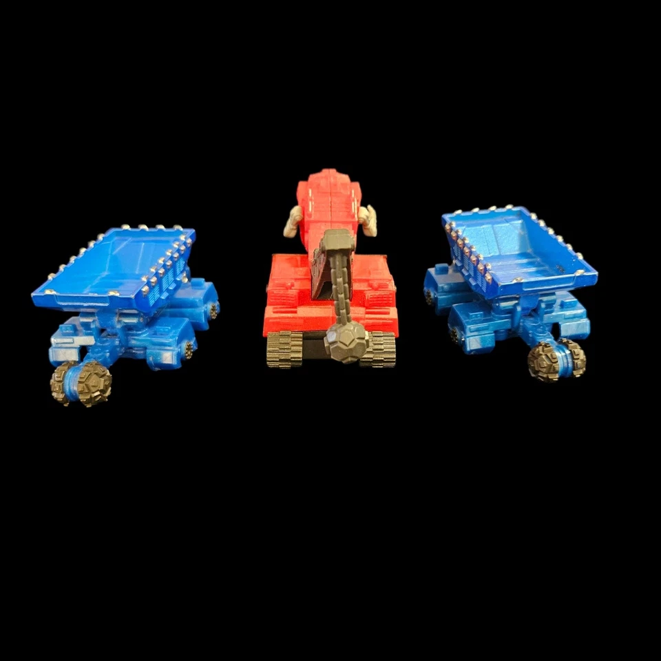 Hot Wheels DinoTrux Ton-Ton & Dozer Grúa Die-Cast Lote de 3 Figuras 2015 Foto 4 de 4