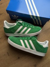 Adidas Originals Gazelle Juniors ‘Green / White’ - Size UK 5