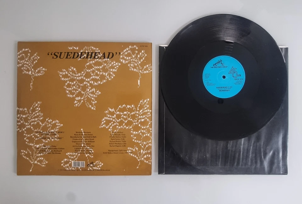 MORRISSEY - SUEDEHEAD - UK 1ST PRESS 12" (1988) W/INNER 12POP1618 - VG+/EX - Image 2 of 2