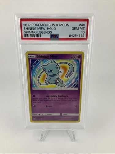 SHINING MEW 2017 Pokemon #40/73 PSA 10 GEM-MINT Shining Legends HOLO! Graded!