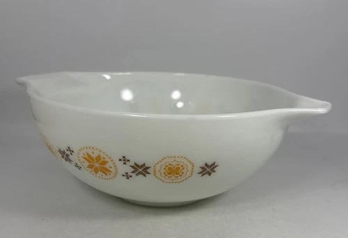 Vintage Pyrex 4 QT Town & Country Pattern 444 Cinderella Nesting Mixing Bowl