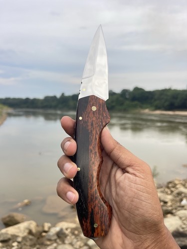 Handmade folding knife with a 4-inch blade. - Picture 7 of 12