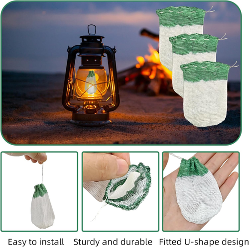 10 Pack U-Shaped Lantern Mantles,Propane Lantern Mantle,Upgrade Camping Lamp Man - Picture 2 of 12