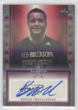 2020 Leaf Metal US Army All-American Bowl Tour 1/3 Brock Travelstead Auto 1b9b