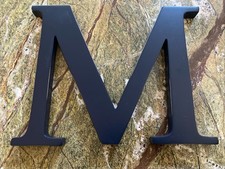 Pottery Barn Kids Wall Letter M Navy Blue 8  Vintage