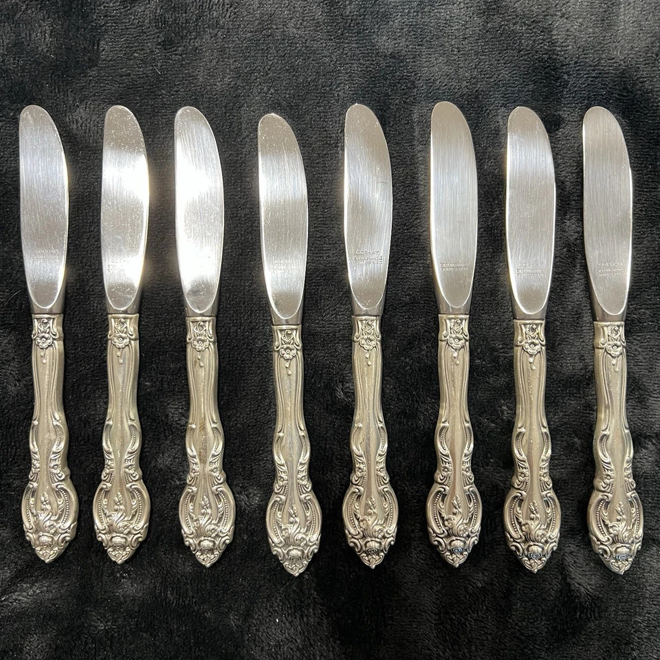 Juego de esparcidor de mantequilla renacentista de plata esterlina La Scala de Gorham 8 piezas 6 1/2" Foto 2 de 4