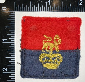 Post WWII British Army War Office Controlled Units Patch Formation Sign