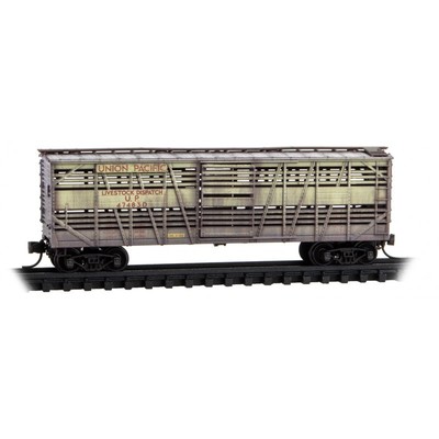 Union Pacific 40' Despatch Stock Car Weathered Micro-Trains #035 45 330 N Scale