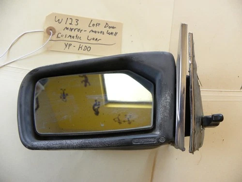 OEM Mercedes Benz W123 Left Driver's Side Rear View Door Mirror 1976-1986  kdo