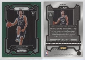 2023-24 Panini Prizm Green Prizm Jalen Wilson #128 Rookie RC