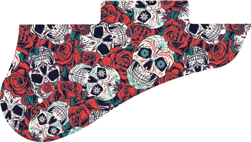 WD Custom Pickguard For Gibson 2012 Midtown Custom #GS01 Dia De Muertos Calav...
