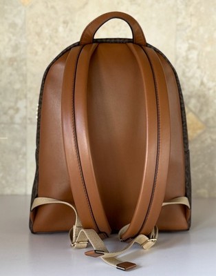 Michael Kors Slater Medium Chain Backpack MK Brown | eBay