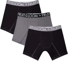 Fruit of the Loom Men's Performance Cooling Boxer Briefs