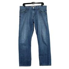 Hilfiger Brand Denim Mens Classic Straight Jeans Blue Wash Size 34x30