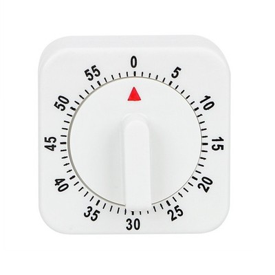 60-Minuten Countdown-Timer quadratisches mechanisches Design für die Heimmannskost