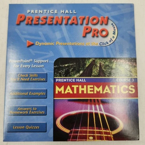 Prentice Hall Presentation Pro Mathematics Course 3 CD-ROM