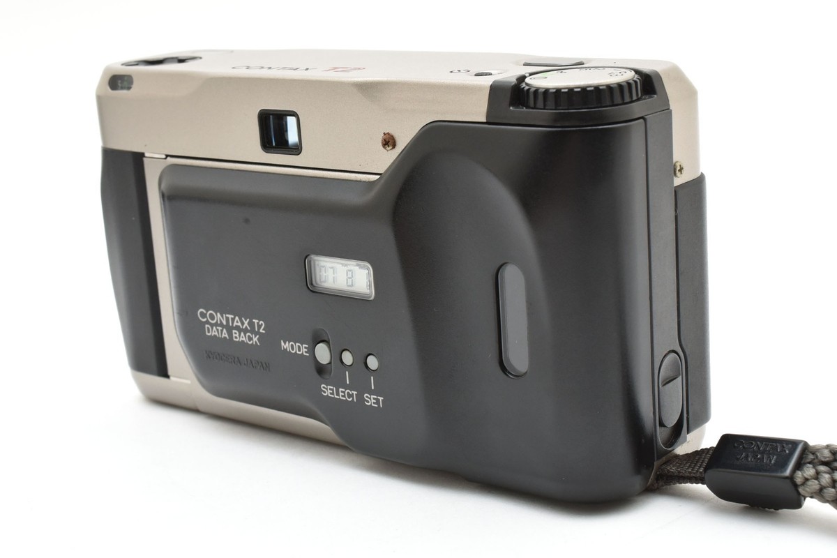 N MINT w/ Case ] Contax T2 D Titan Silver Point & Shoot 35mm
