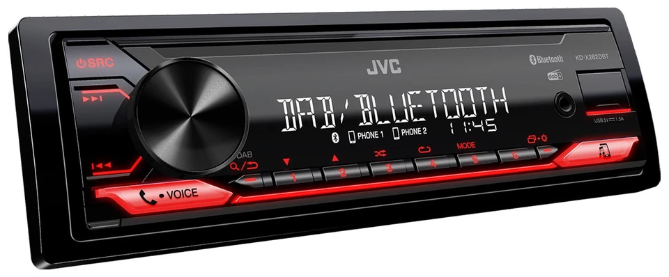 JVC Bluetooth USB DAB MP3 Autoradio für Audi A2 A3 8L A4 B5 A6 C5 Aktivsystem - Bild 4 von 4
