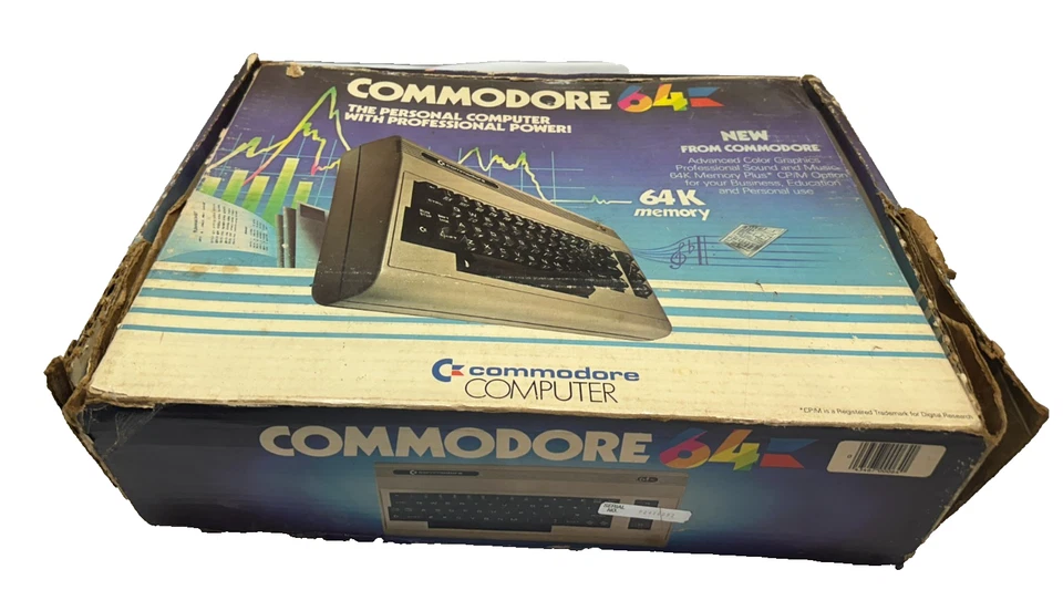Vintage Commodore 64 Keyboard-For Parts/Repair Only w/MATCHING SERIAL NUMBER BOX - Image 3 of 4