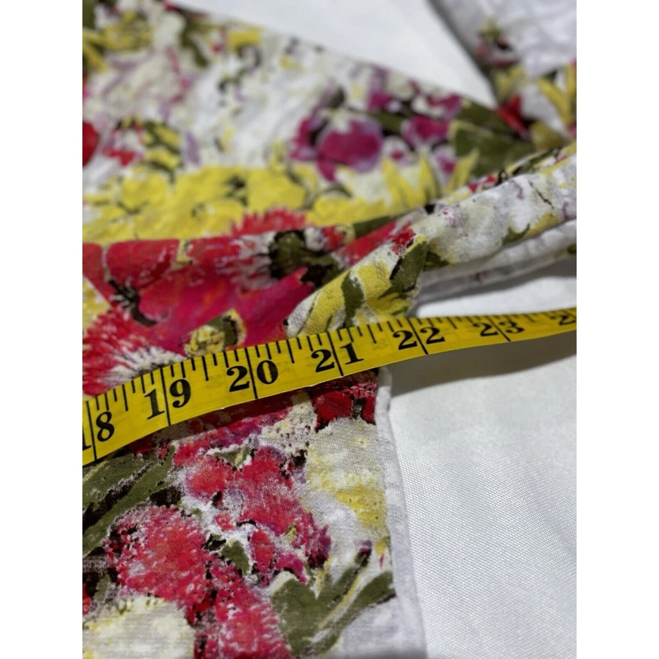 Chaqueta de algodón rosa floral Three Hearts para mujer L ligera Boho Cottagecore Foto 4 de 4