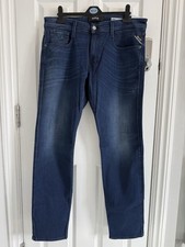 Replay Jeans Men’s,Anbass Slim Fit.Size W34-L32.BNWT.Colour Indigo.
