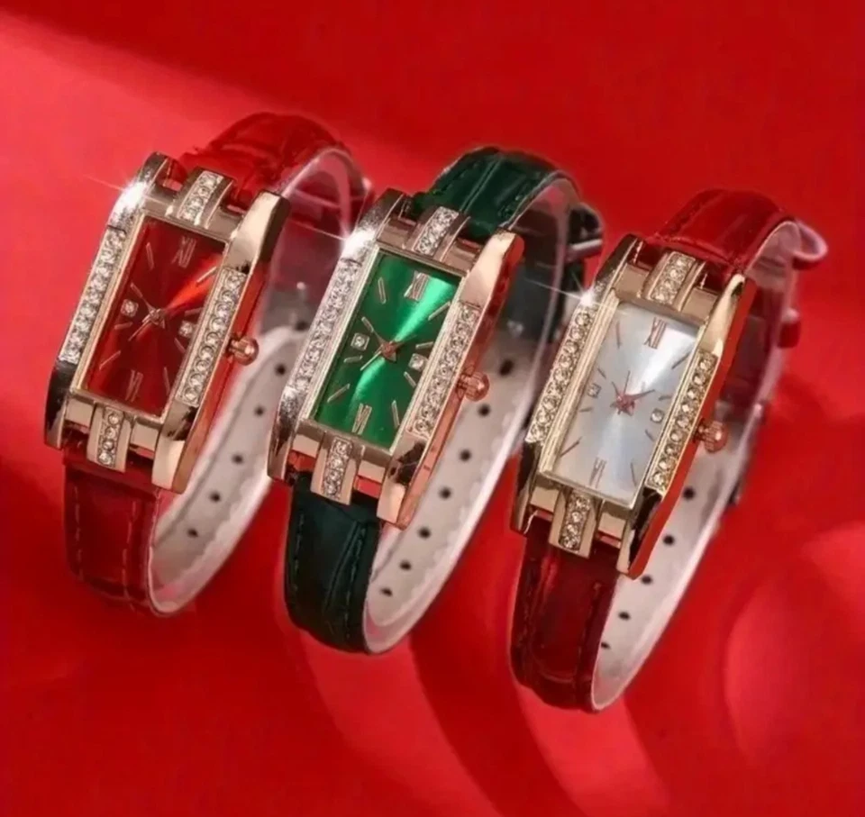 [Relojes de cuarzo para mujer] 9 piezas/juego reloj de moda para mujer informal MLA-T0032 Foto 3 de 4