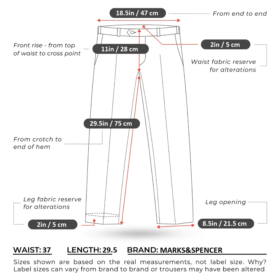 Pantalones de vestir para hombre 37 cintura 29,5 pierna MARKS&SPENCER gris lana pantalones pantalones Foto 2 de 4