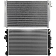 Aluminum Radiator & AC Condenser Cooling Kit For 2016-2018 Chevrolet Malibu