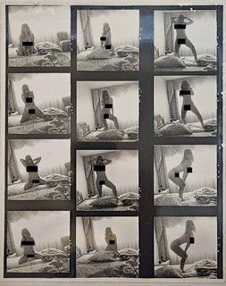 Bunny Yeager Estate Archive Vintage Original Contact Sheet of Lea Vivot