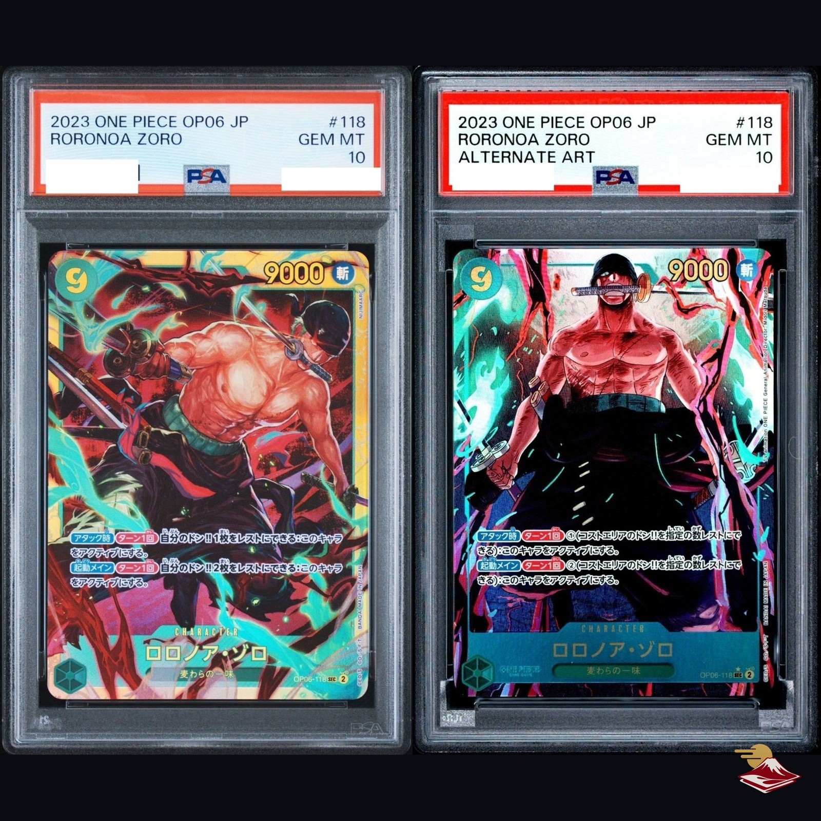 One Piece Card Game Roronoa Zoro OP06-118 Alternate Art JPN PSA 10