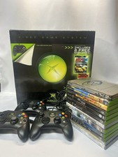 Microsoft Original Xbox Console - Complete In Box w 12 GAMES - Tested  Working