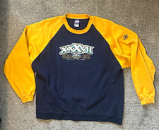 Vintage Reebok Super Bowl XXXVII Crewneck Sweatshirt Mens 2XL Raglan 2003 NFL
