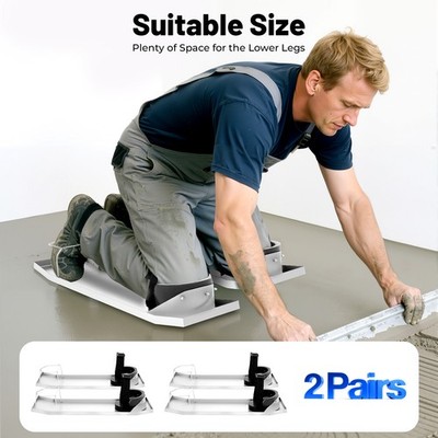 4PCS Beton Knie Board Slider Edelstahl Beton Slider Concrete Knee Board
