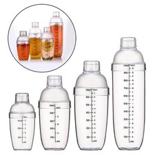 COCKTAIL/MOCKTAIL MAKER SHAKER Clear Bartender Martini Bottle Mixer
