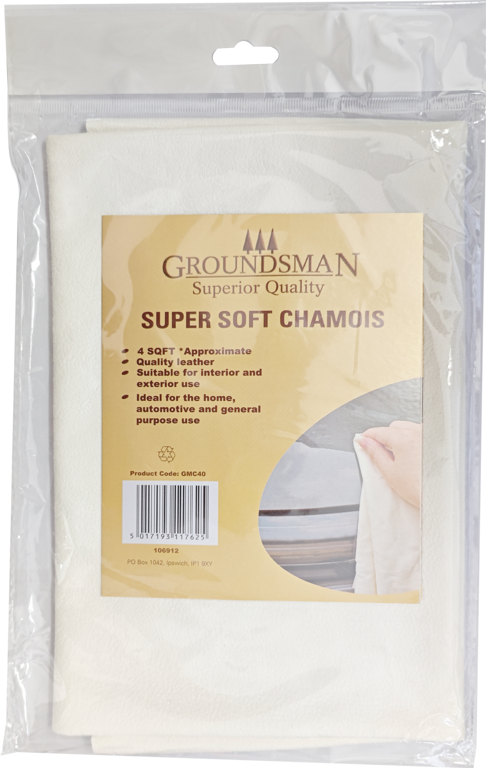 Groundsman Chamois Cleaning Cloth Towel Leather Car Drying Wash Absorbent - 4ft