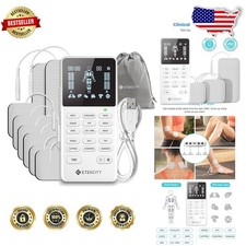 Clinical Strength TENS Unit, 4 Channels, Pain Relief, FSA Eligible, Rechargeable