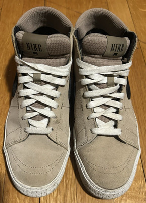 Nike Blazer LR Mid Khaki Suede Men's Sneaker US9 Blk Swoosh, ''Dharma Initiative''