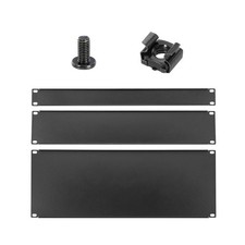 19 Inches1U,2U,4U Blank Panel Black for Enclosure Server Rack Cabinet, 6 Pcs