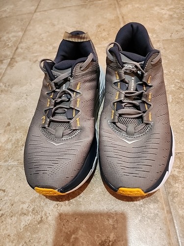 HOKA Men's 8.5D Gaviota 3 Road Running Shoes in Charcoal Gray/Ombre Blue - Picture 4 of 17