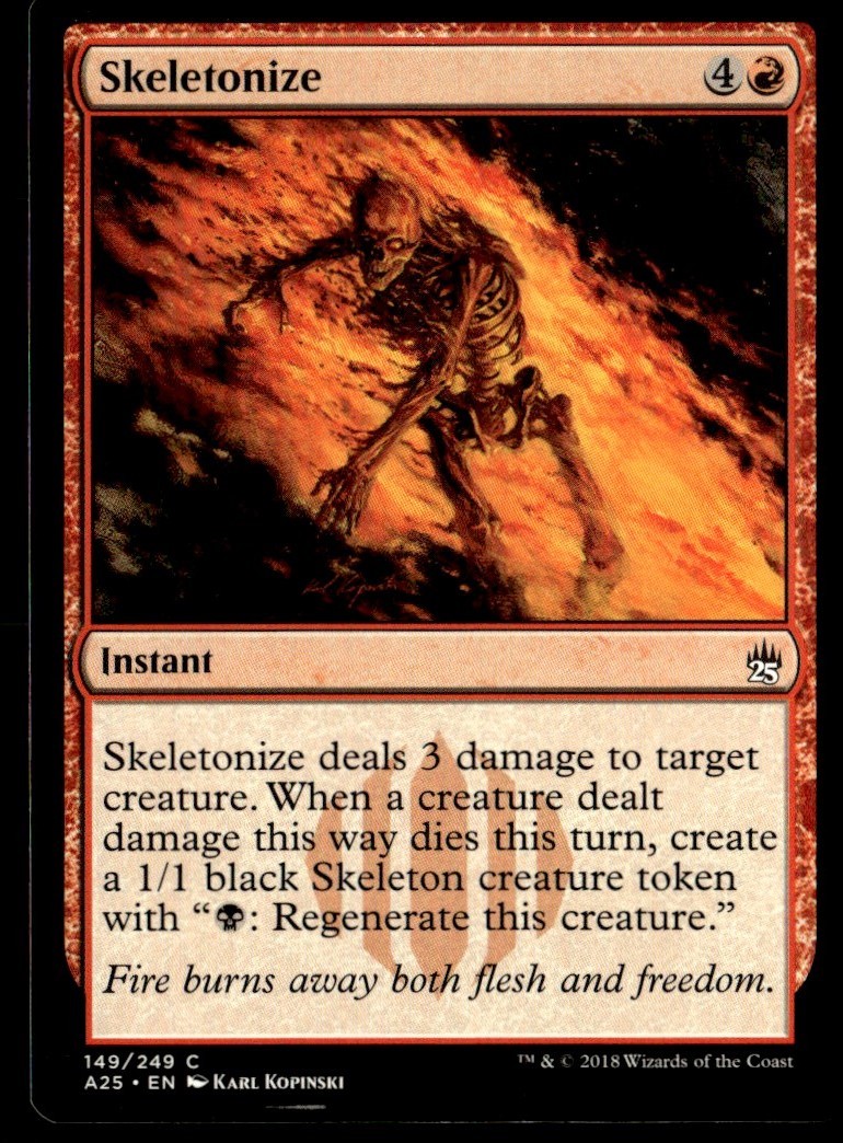2018 Masters 25 Skeletonize Masters/Common #149