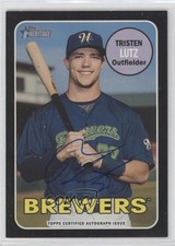 2018 Heritage Minor League Edition Real One Black 5/50 Tristen Lutz Auto g2u
