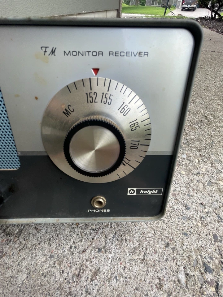 De Colección Knight Allied KG-220 FM Monitor Receptor Tubo Radio ENCENDIDO Foto 3 de 4