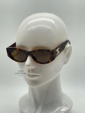 CELINE CL40308U Triomphe Cat-Eye Sunglasses   Shiny Tortoise  100 Authentic